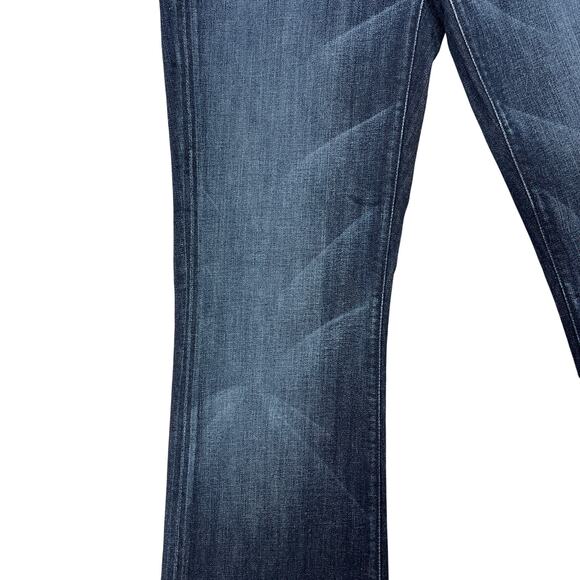7 for all Mankind Y2K Low-Rise Bootcut Jeans Women's 29" Raw Hem USA Kimmie - Picture 9 of 14